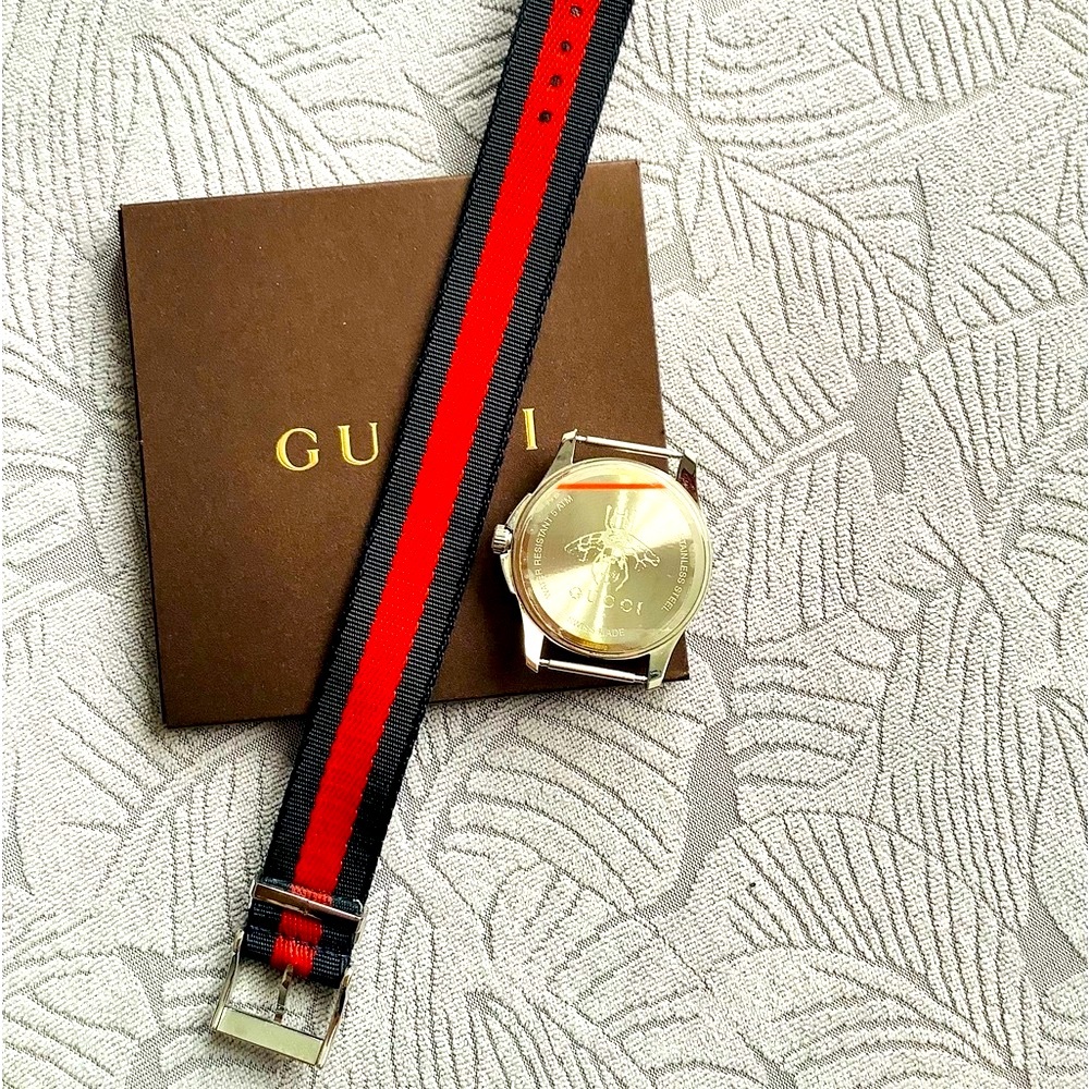 Gucci Tiger🐯Watch Le Marche Des Merveilles Nylon Strap 🔥🔥🔥 - Picture 5 of 12